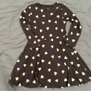 3/15 ❤️Monoprix Kids Black dress with hearts.
